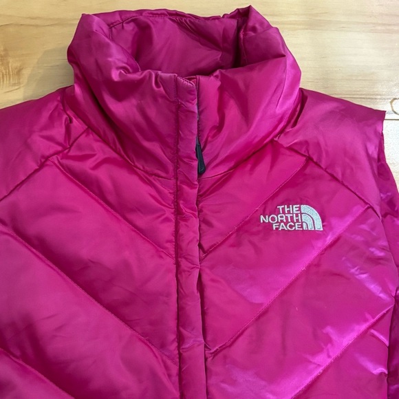 THE NORTH FACE 550 GOOSE DOWN PUFFER FUCHSIA VEST Women Size Small Pink - Picture 6 of 7